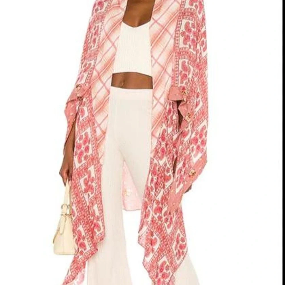 Free People American Pie Patchwork Kimono – Creme Combo Free People